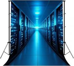 Photography Backdrop Photography Background citys Brain Data Center City Electronics Industry for Photoshoot Portrait Photo Studio Video Prop Birthday Party Booth Decor 10x8ft
