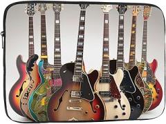 Guitar Print Laptop Bag for Men Women Shockproof Laptop Bag for Travel Office School