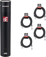 Briskdrop sE Electronics sE8 Small Diaphragm Cardioid Condenser Mic Bundle with 4 XLR Cables
