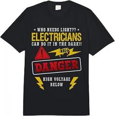 Electronics Repair Designs for Electrician Who Needs Light Head Electrician Wireman Electronics Repair Comfort Colors Adult Heavyweight T-Shirt