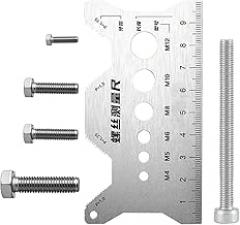Screw Measurement Tool - Nuts Sizer, Stainless Steel Double-Sided Gauge, Accurate Metric Device, Compact Durable Design | Measuring Tool for Jewelry, Watch, Electronics, Craft, Woodworking, DIY Home