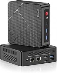 C4 Dual Nic Mini PC Ryzen 5 3550H(Upgraded N150), 16GB RAM 512GB SSD Mini Computers, Triple Display(HDMI/DP/USB-C), WiFi 5/BT5.0, Home/Office Mini Desktop