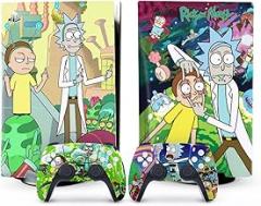 Stickers for Ps5 Digital Edition, Suitable for Playstation 5 Shell Console and Controller, Durable,Scratch Proof，Bubble-Free B Style