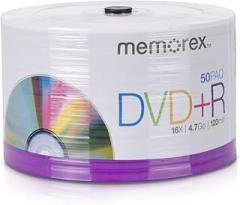 Memorex 32020031731 DVD+R 16x Eco Spindle Base Discs, 50 Pack