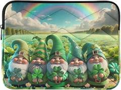 Laptop Cases 13, 13.3, 14 Inch St. Patrick's Gnomes Clover Carrying Case Laptop Cover Portable Electronic Device Cover