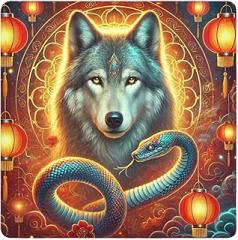 Joko Ivery Wolf Snake Orange Protective Wrap 13.8