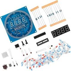 1 Set DIY Electronic Clock Kit LED Digital Clock for Soldering Practice Display Accurate Timekeeping with Chip for Learning Electronics and Enhancing Skills