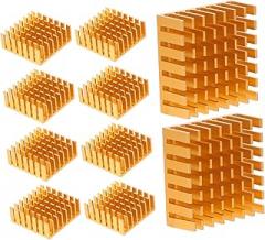 10pcs Aluminum Heat Sink for CPU Gpu Led Efficient Cooling Radiator Enhanced Heat Dissipation for Electronics and Chip