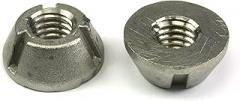 (VV #12) 2pcs 3/8-16 Tri-Groove/Trident Tamperproof Security Nuts SS Anti-Theft, 316 Stainless