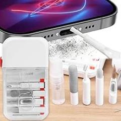 14pcs/Set Portable Multi-Functional Electronic Cleaning Set for Phone/Headphones/Computer Cleaning Brush Tools Kit,11 * 6 * 2.5cm
