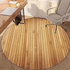 Drum Rug Gaming Office Chair Mat, Non-Slip, Office Chair Floor Protection Mat, Fabric Office Floor Mat, Floor Mat for Office Wooden Floor, Round Protection Mat-C||130CM
