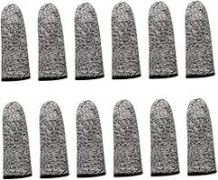 12PCS 5.5cm Cut-Resistant Finger Cots, Reusable Non-Slip Finger Protectors for Crafts, Paper Handling, Electronics Assembly & Small Parts Work