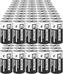 100Pack EEMB ER14250 1/2AA 3.6V Lithium Battery Li-SOCL₂ Non-Rechargeable Battery XL-050F SB-AA02 LS14250 TL-5902 TL-2150 for Dog Collar Meter Sensor Movement Monitor/Home Security System/Alarm System