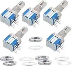Alipis 5pcs Digital Potentiometer Rotary Switch Encoder Multi Position High Precision Metal Knob for Versatile Control Electronics Sturdy Construction for Home and Industrial Use