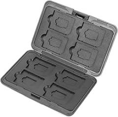 Memory Card Storage Box Card Holder Case Shockproof Waterproof Design for Digital Camera Silver Gray Carrying Organizer for Travel and Electronics