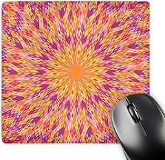 3dRose Colorful Hypnotic Geometrical Round Tile Mosaic Pattern Background - Mouse Pads (mp-373534-1)