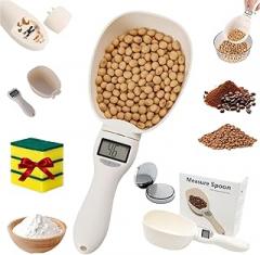 Electronic Measuring Spoon with Conversion, Adjustable Digital Measuring Spoons Smart Detachable, With Lcd Display Kitchen Cooking Baking Coffee Bean Weight Measuring Spoon for Cat and Dog Food (1PC)