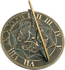 Brass Gothic Sundial Home & Garden Decor