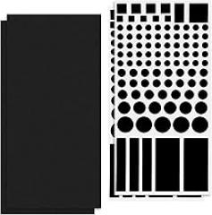 4 Sheets Light Blocking Stickers Blackout Stickers for Electronics LED Light Dimming for Routers LED Filter 2 Sheets All Black Dimming 50% ~ 80% of Lights Covers Blackout for Electronics Glass Surface