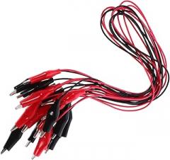 10pcs Insulated Connection Wires Alligator Clips for Physics Lab for Circuit Testing and Electronic Projects