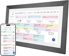Jectse Family Organizer, 15.6 Inch Touchscreen Digital Calendar Wall Planner with APP, 1080P Display, 32GB, Electronic Organizer Planner WiFi Interactive Display (US Plug)