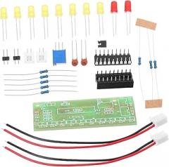 Electronic Audio Level Indicator Kit for Soldering Practice Diy Assembly Project for Beginners Lightweight and Portable Soldering Accessories for Skill Development