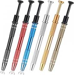 Stainless Steel 4-Claw Pick up Tool, 6PCS 6 colors 4 Prongs Grabber IC Chip Metal Catcher Grabber for Small Parts Pickup Claw Pickup Holder Electronic Component Catcher