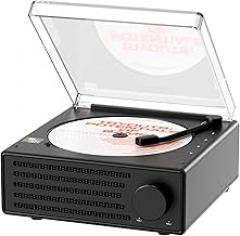 CD Player Portable Bluetooth Desktop CD Player for Home & Outdoor Built-in HiFi Speakers and 4000mAh Rechargeable Battery Display Boombox USB Type-C