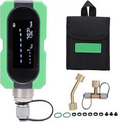 Vacuum Tester, HVAC Micron Gauge, Digital Portable Vacuum Meter, Electronic Pressure Testing Instrument, HVAC Service Tool, Leak Detection Measurement Kit