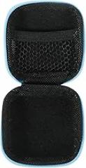 KICHOUSE Portable Eva Earbuds Case Holder, Electronics Organizer Pouch for Earbud Headphones, Travel Storage Bag with Zipper in Navy, Compact Charger Cord Organizer for On-The-go Use