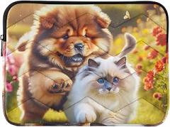 Dog and Cat Paw Laptop Cases 13 Inch Computer Sleeve Portable Electronic Device Cover