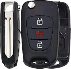 1x New Replacement Key Fob Remote Shell / CASE Compatible with & Fit for 2010 2011 2012 2013 Kia Soul - MPN NY0SEKSAM11ATX-06 (NO Electronics or Chip Inside)