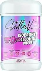 SEDLAV Alcohol Wipes 70% Isopropyl Alcohol Hand Wipes 70% Isopropyl Wipes Large Alcohol Wipes (80 Count Pack of 1)