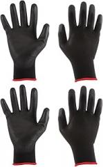 HARFINGTON Non-slip Safety Work Gloves Rubber Coated Nylon Gloves for Computer Electronics Installation and Repair