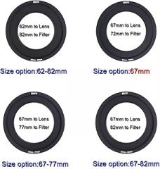 SIOTI 100mm Square Z Series Metal Adapter Ring only for SIOTI Metal Modular Filter Holder (67-82)