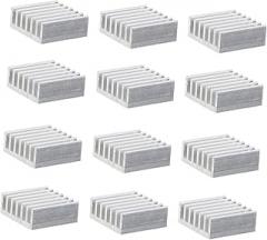 Tofficu 72pcs Aluminum Chip Radiator Heatsink Thermal Conductive Adhesive Tape for Efficient Led Devices and Electronics