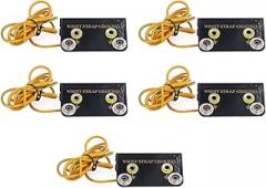 Non Static ESD Wrist Strap Ground Socket Connector, L Shaped for Electronic Industry with Protective Cover, 175cm Cable Length