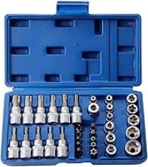 34Piece Star Socket And Bit Set Male/Female Electronic Drill Driver Handheld Tool For Automotive Repair Home Use