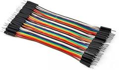 Chanzon 40pcs 10cm Male to Male Header Jumper Wire Dupont Cable Line Connector 40 pin Ribbon Solderless Multicolored for Arduino Raspberry pi Electronic Breadboard Protoboard PCB Board