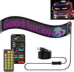 Programmable Led Eyes for Car, Colorful Eye Lamp Soft Screen for Car Windows, Devil Eyes Light for Cars, for Car Window(1 Pack,A 17.3 * 7cm)