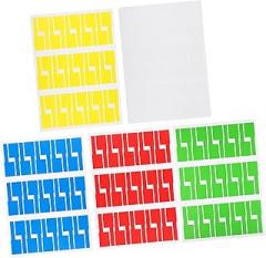 Homoyoyo Home Office Car Cable Labels 50 Sheets Cable Tags Cord Labels for Electronics Ethernet Cord Self Adhesive Waterproof Scratch-Resistant
