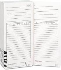 Acroprint - Time Card for Es1000 Electronic Totalizing Payroll Recorder, 100/Pack 09-9111-000 (DMi PK