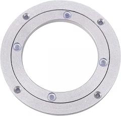 Pwshymi Robust Table Turntable, Smooth Surface, Round Table Bearing for Electronic Repair, Sculpture Base, Material (6 inches*H8.5MM)
