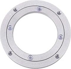 Pwshymi Robust Table Turntable, Smooth Surface, Round Table Bearing for Electronic Repair, Sculpture Base, Material (6 inches*H8.5MM)