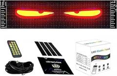 Devil Eyes Light for Cars DIY Programmable Flexible Led Display, DIY Car Dynamic Led Smart Colorful Eye Lamp Soft Screen for Car(1 Pack,A 17.3 * 7cm)