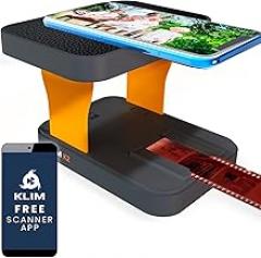 KLIM K2 Mobile Film Scanner 35mm - Positive & Negative Conversion - Photo Scanner - Essential 35mm Film Developing Kit for Home Use
