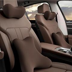 Car Headrest Pillow for Audi SQ8 2019 2020-2025 Car Headrest Pillow Memory Foam Car Neck Support Pillow Relieving Neck Fatigue,D