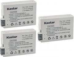 Kastar LPE8 Battery (3-Pack) Compatible with Canon LP-E8, LC-E8E, BG-E8 and Canon EOS 550D, EOS 600D, EOS 700D, EOS Rebel T2i, EOS Rebel T3i, EOS Rebel T4i, EOS Rebel T5i Camera