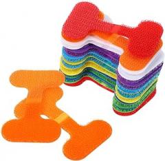 Cord Labels for Electronics 24pcs Nylon Cable Ties 48 Number Stickers Cord Organizers