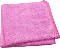 Single Microfiber Cleaning Cloth 40x40 cm - Ultra Absorbent Microfiber Cloth for Home, Kitchen Car Bathroom Rags Polish Cleaning 250 GSM (Pink)